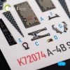 KELIK K72074 A-4B Skyhawk interior 3D decals for Hobby 2000/Fujimi kit 1/72